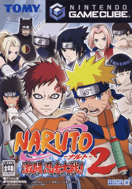 Naruto: Gekito Ninja Taisen 2 box art for Gamecube